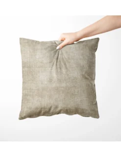 Federe perCuscino ARREDO VELVET BEIGE Tortora in Morbido tessuto Vellutato Antimacchia cm. 40 - 50 - 60 Made in Italy