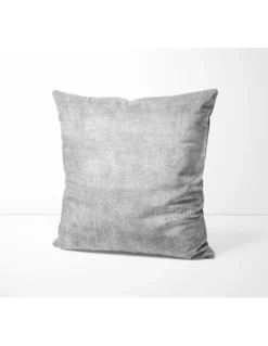 Federe per Cuscino ARREDO VELVET GRIGIO in Morbido tessuto Vellutato Antimacchia cm. 40 - 50 - 60 Made in Italy