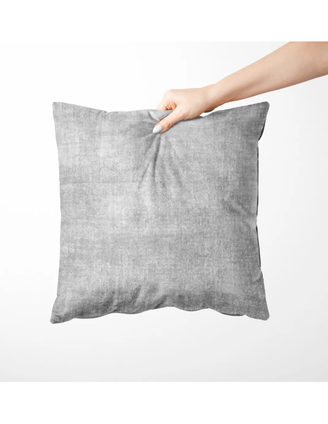 Federe per Cuscino ARREDO VELVET GRIGIO in Morbido tessuto Vellutato Antimacchia cm. 40 - 50 - 60 Made in Italy