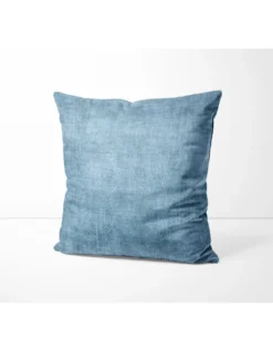 Federe per Cuscino ARREDO VELVET BLU in Morbido tessuto Vellutato Antimacchia cm. 40 - 50 - 60 Made in Italy