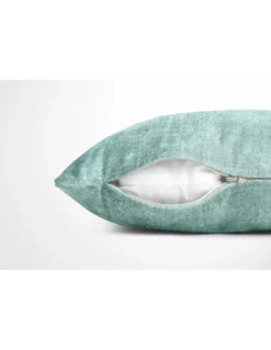 Federe per Cuscino ARREDO VELVET Verde in Morbido tessuto Vellutato Antimacchia cm. 40 - 50 - 60 Made in Italy