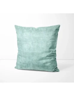 Federe per Cuscino ARREDO VELVET Verde in Morbido tessuto Vellutato Antimacchia cm. 40 - 50 - 60 Made in Italy