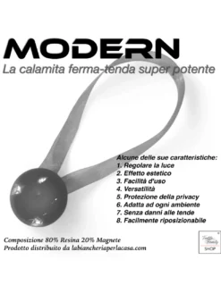 Fermatenda Magnetico Bianco "Modern" - 1 Pezzo, Design Elegante, Super Potente