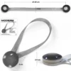 Fermatenda Magnetico Marrone "Modern" - 1 Pezzo, Design Elegante, Super Potente