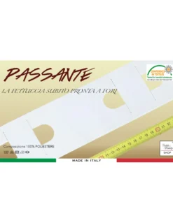 FETTUCCIA per TENDA Riloga ARRICCIA TENDE Mod. PASSANTE A Metro Made in Italy