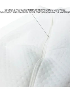 Fodera Materaso JERSEY Elasticizzato ANTIACARO Con CERNIERA ZIP
