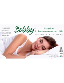 GUANCIALE BOBBY cuscino LETTO 1 PIAZZA E MEZZA lungo cm. 140 MIS. CM. 50 X 140