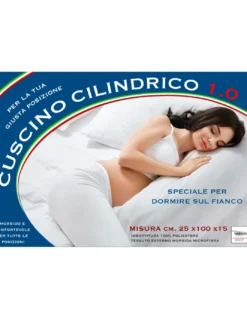 GUANCIALE CILINDRICO MORBIDO GRAVIDANZA LUNGO CM. 100