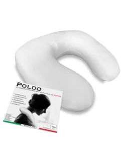 GUANCIALE CUSCINO COLLARE CERVICALE POLDO IN MEMORY DA VIAGGIO