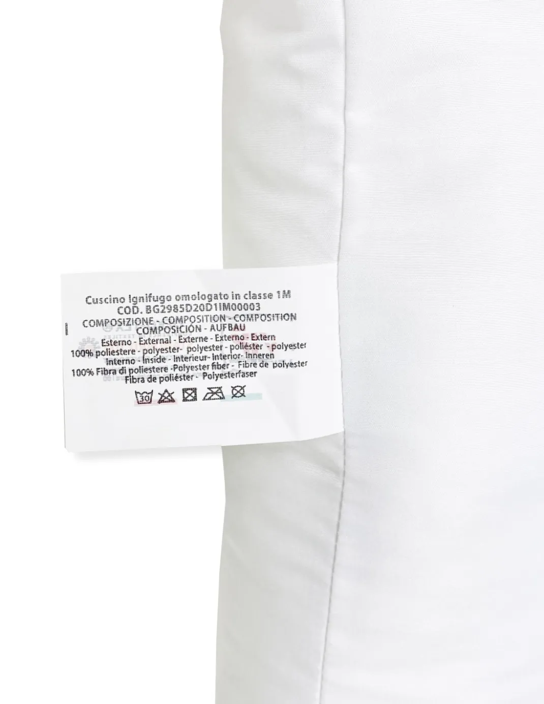 GUANCIALE Cuscino IGNIFUGO ANTIFIAMMA Made in Italy