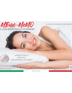 GUANCIALE CUSCINO LETTO MEMO-MEMO IN FIOCCO DI MEMORY CHIPS