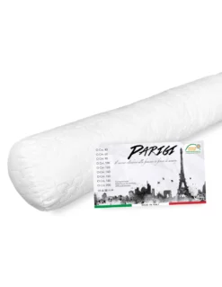 GUANCIALE cuscino PARIGI cilindrico alla FRANCESE traversino TUBOLARE lungo in 4 MISURE