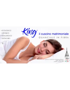 GUANCIALE KING CUSCINO LETTO 2 PIAZZE MATRIMONIALE LUNGO cm. 180 MIS. CM. 50 X 180
