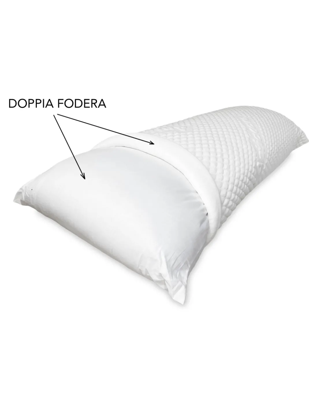 GUANCIALE letto 1 PIAZZA E MEZZA FRANCESE 1 1/2P MIS. CM. 50X120 antiacaro
