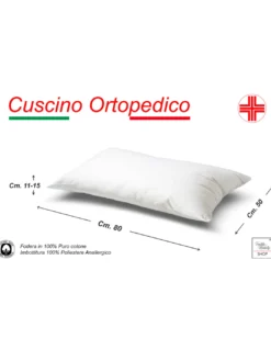 GUANCIALE ORTOPEDICO ANTI CERVICALE IN POLIESTERE