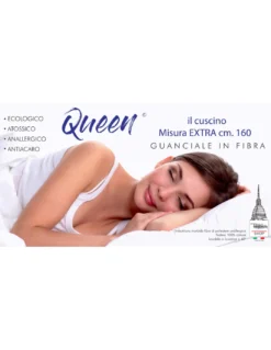 GUANCIALE QUEEN cuscino LETTO MAXI lungo cm. 160 MIS. CM. 50 X 160