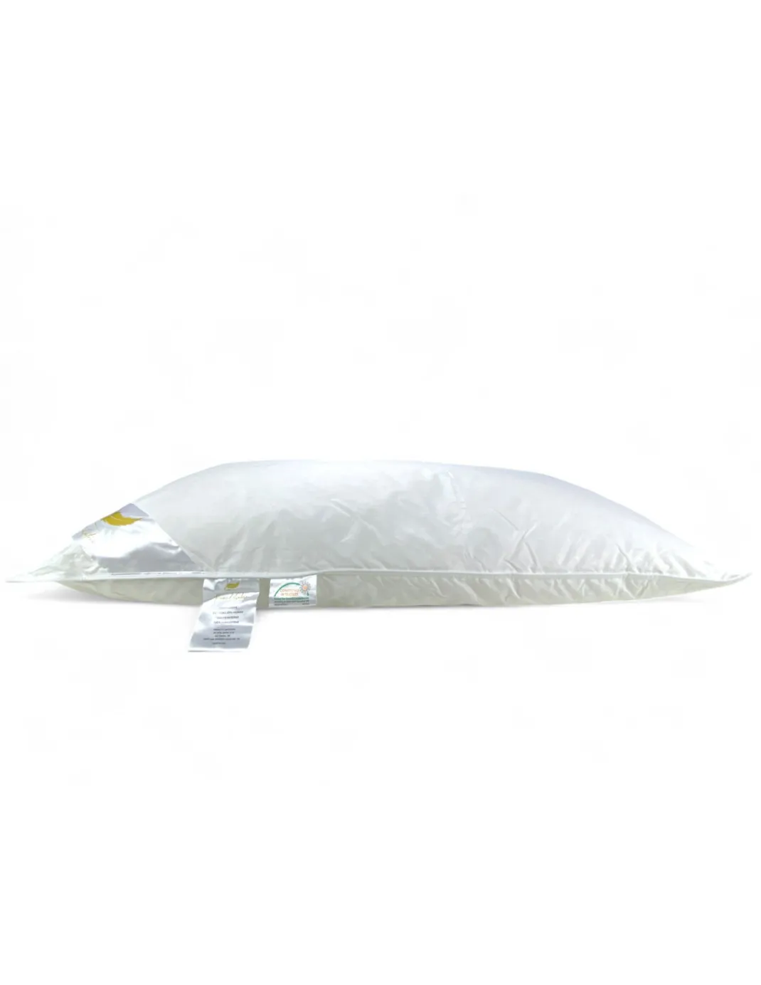 Guanciali Piume d'Autore, Set di 2 Cuscini Letto Matrimoniale Piuma d'Oca 50x80 cm, 1100g, Morbidi, Ipoallergenici e Ergonomici