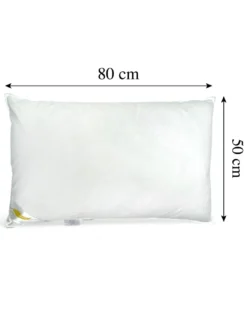 Guanciali Piume d'Autore, Set di 2 Cuscini Letto Matrimoniale Piuma d'Oca 50x80 cm, 1100g, Morbidi, Ipoallergenici e Ergonomici