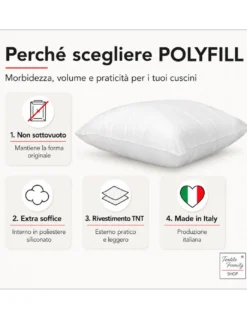 IMBOTTITURA POLYFILL PER CUSCINO INTERNO POLIESTERE TUTTE LE MISURE