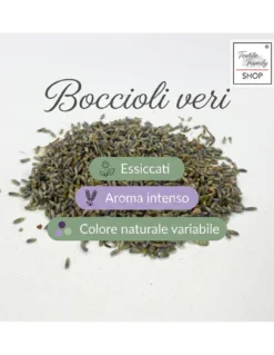 Lavanda essiccata boccioli profumati Made in Italy Tex Family – per sacchetti armadi, pot-pourri e DIY