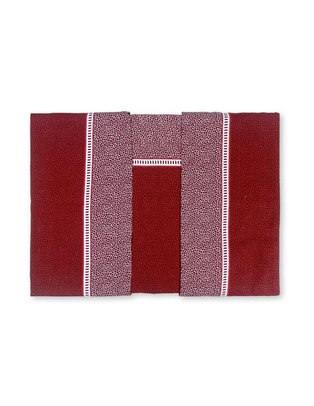 Lenzuola Matrimoniali Cotone Completo MAXI Tex Family - Design Moderno "Time" Colore Bordeaux