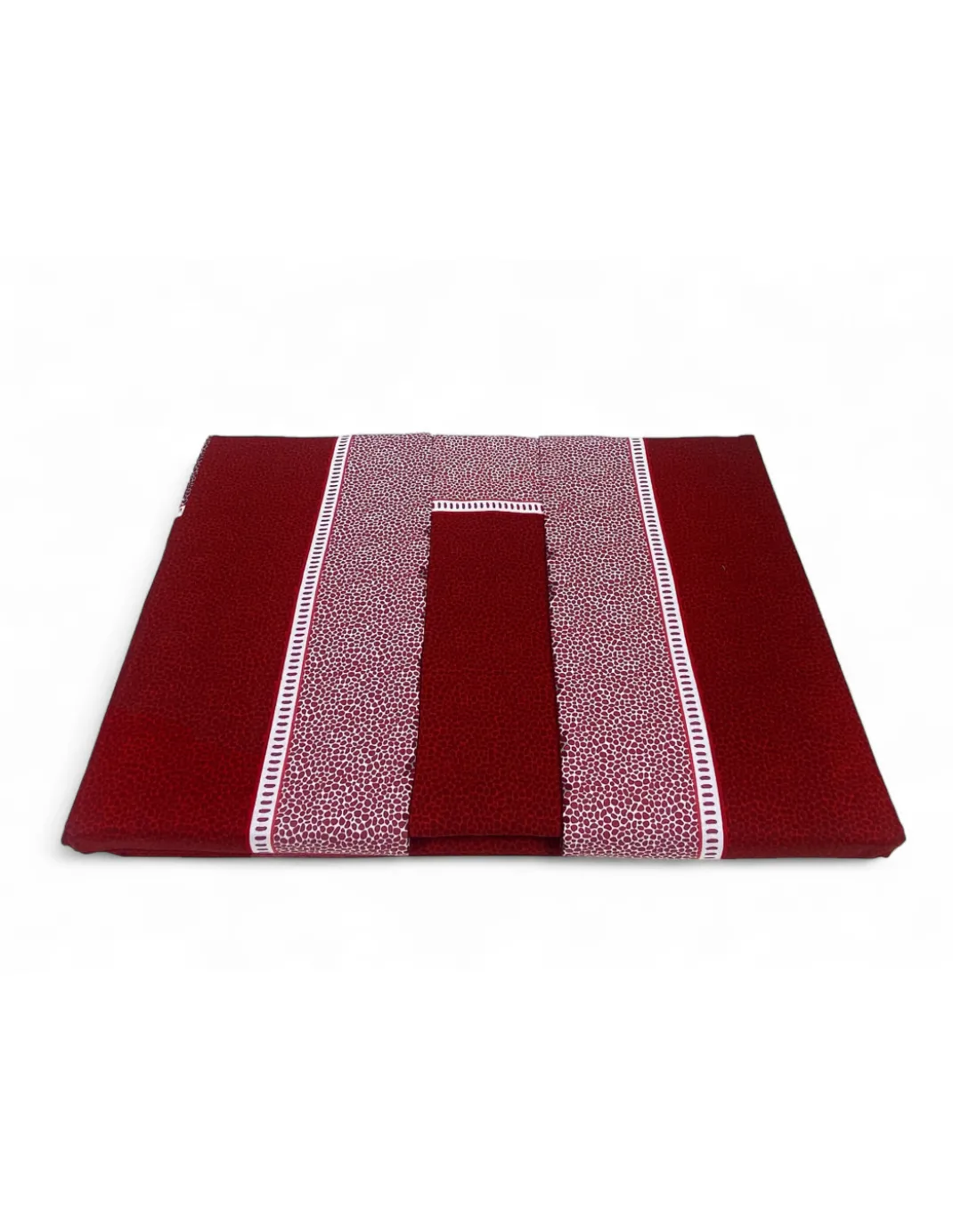 Lenzuola Matrimoniali Cotone Completo MAXI Tex Family - Design Moderno "Time" Colore Bordeaux