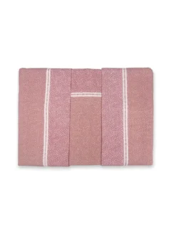 Lenzuola Matrimoniali Cotone Completo MAXI Tex Family - Design Moderno "Time" Colore Rosa