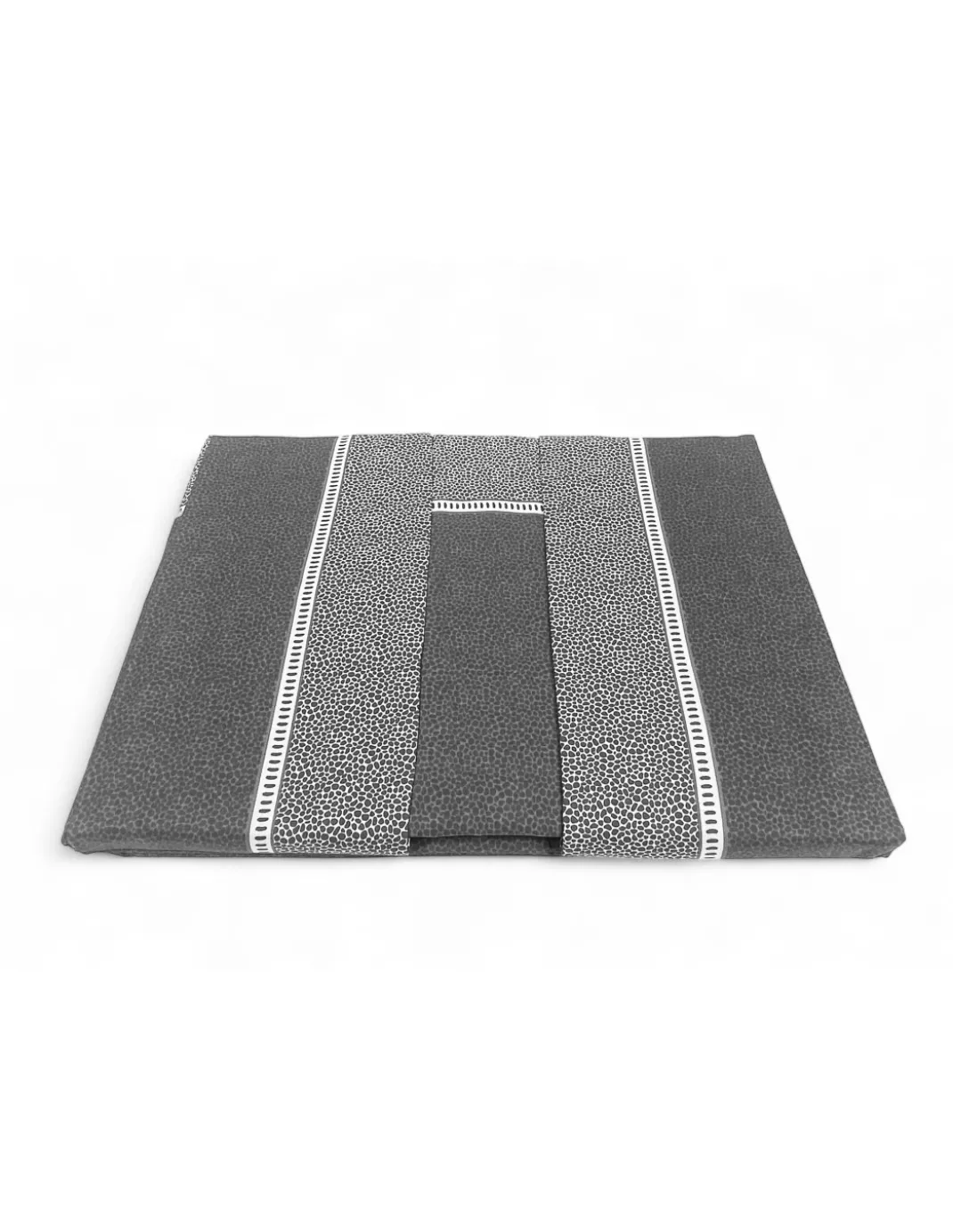 Lenzuola Matrimoniali Cotone Completo MAXI Tex Family - Design Moderno "Time" Colore Grigio