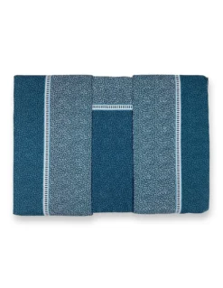 Lenzuola Matrimoniali Cotone Completo MAXI Tex Family - Design Moderno "Time" Colore Petrolio