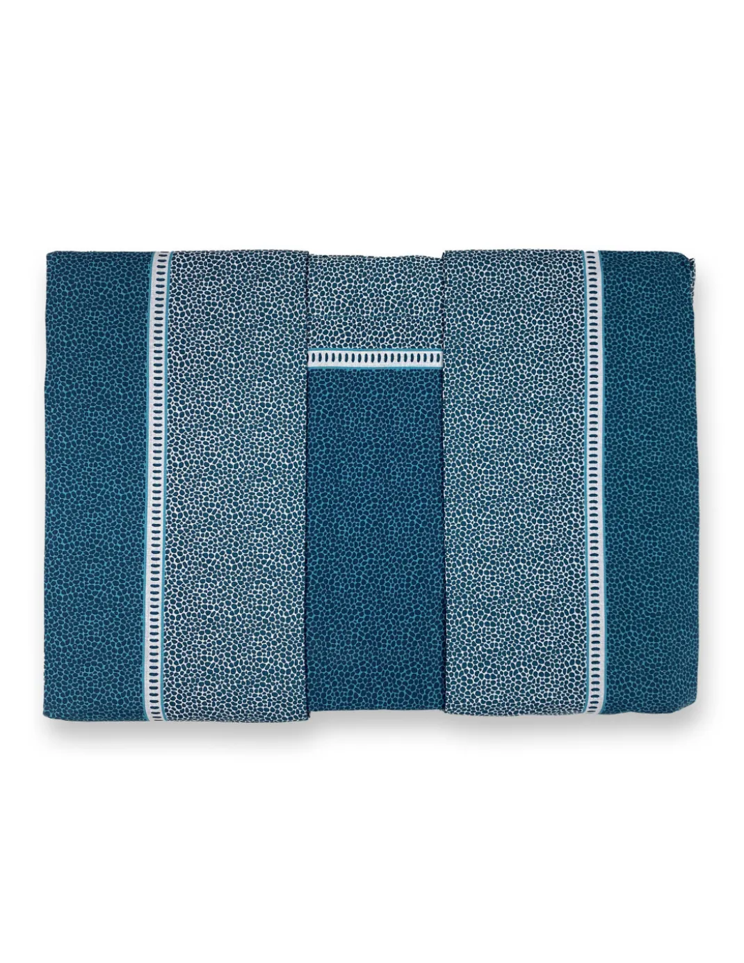 Lenzuola Matrimoniali Cotone Completo MAXI Tex Family - Design Moderno "Time" Colore Petrolio