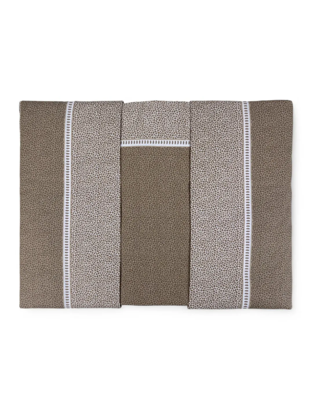 Lenzuola Matrimoniali Cotone Completo MAXI Tex Family - Design Moderno "Time" Colore Beige