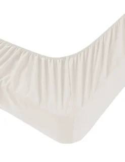 Lenzuola Sotto con Angoli Adapto Jersey Panna - Cotone Elasticizzato H30cm - Singolo, Piazza e Mezza, Matrimoniale