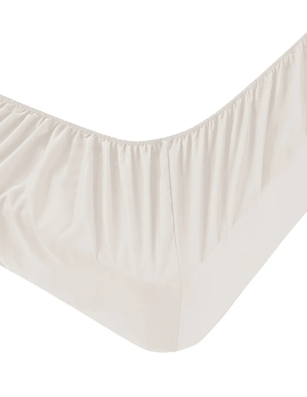Lenzuola Sotto con Angoli Adapto Jersey Panna - Cotone Elasticizzato H30cm - Singolo, Piazza e Mezza, Matrimoniale