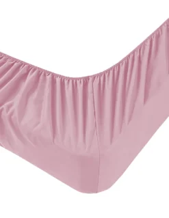 Lenzuola Sotto con Angoli Adapto Jersey Rosa - Cotone Elasticizzato H30cm - Singolo, Piazza e Mezza, Matrimoniale