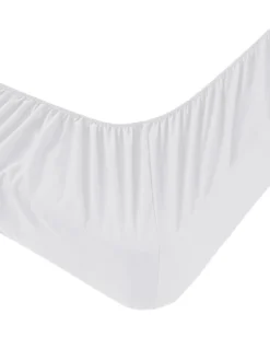 Lenzuola Sotto con Angoli Adapto Jersey Bianche - Cotone Elasticizzato H30cm - Singolo, Piazza e Mezza, Matrimoniale