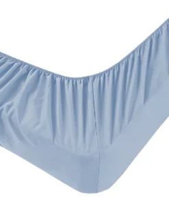 Lenzuola Sotto con Angoli Adapto Jersey Azzurro - Cotone Elasticizzato H30cm - Singolo, Piazza e Mezza, Matrimoniale