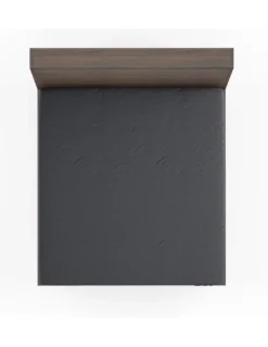 Lenzuolo con Angoli Strong Tinta Unita Grigio Piombo, 100% Cotone, Lavabile, Made in Italy