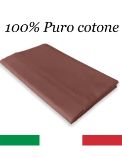 LENZUOLO di sopra CORDONETTO STRONG marrone made in Italy