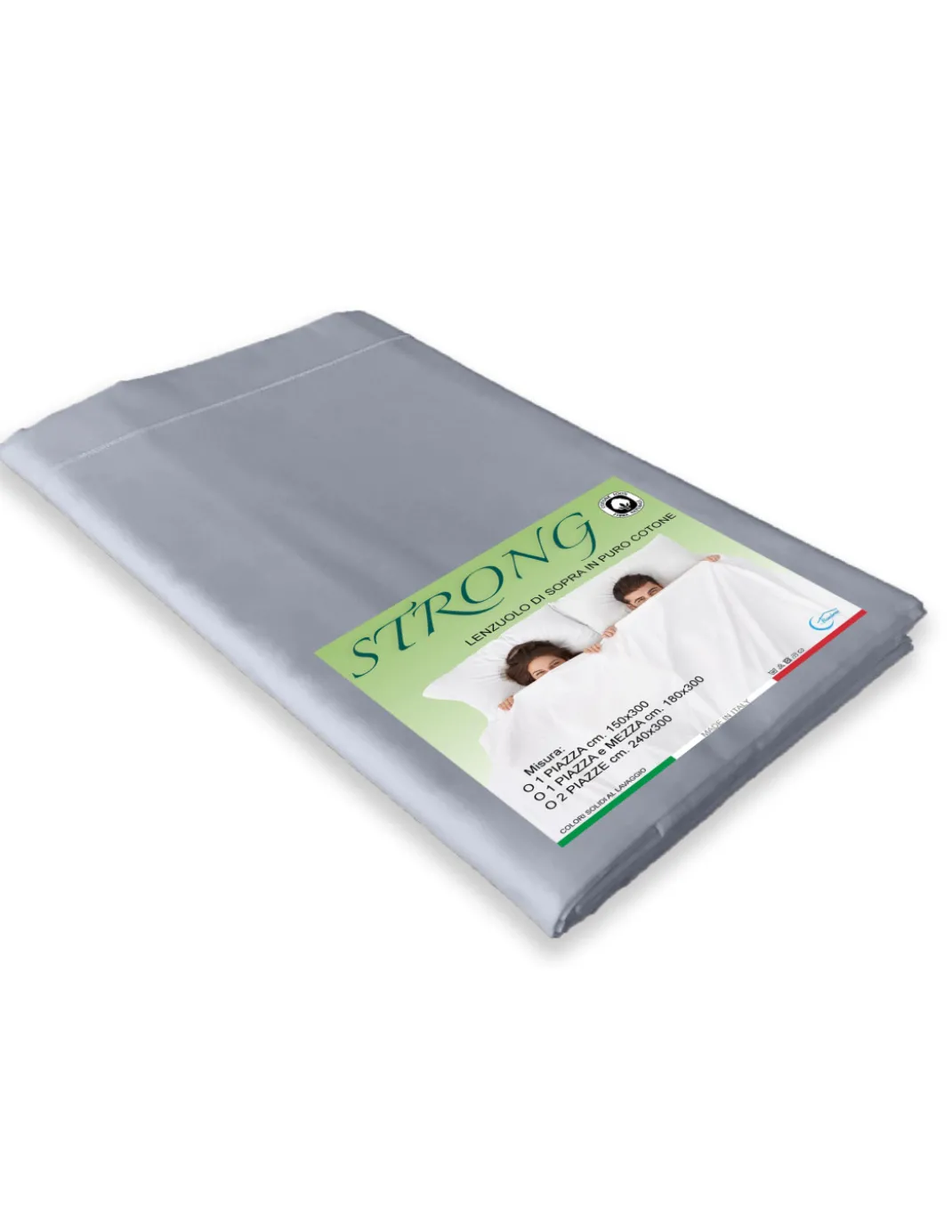 LENZUOLO di sopra CORDONETTO STRONG grigio made in Italy