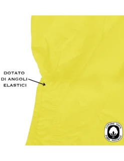 LENZUOLO FRANCY CON ANGOLI GIALLO FRANCESE 1 PIAZZA E MEZZA GRANDE MAXI