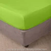 LENZUOLO FRANCY CON ANGOLI VERDE ACIDO FRANCESE 1 PIAZZA E MEZZA GRANDE MAXI