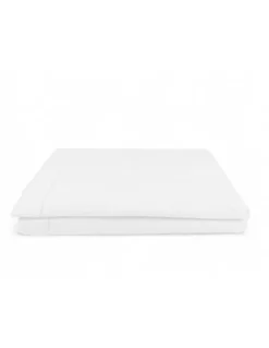 Lenzuolo Sopra in Flanella Senza Angoli Colore Bianco - Puro Cotone Morbido | Made in Italy | Per Materassi Maxi e Fuori Misura