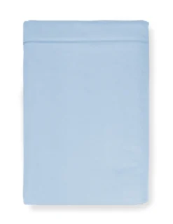 Lenzuolo Sopra in Flanella Senza Angoli Colore Azzurro - Puro Cotone Morbido | Made in Italy | Per Materassi Maxi e Fuori Misura