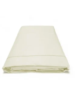 Lenzuolo Sopra in Flanella Senza Angoli Colore Panna - Puro Cotone Morbido | Made in Italy | Per Materassi Maxi e Fuori Misura