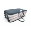 Materassino Pieghevole per Lettino Mare, Sdraio, Piscina, Double Face 52x200 e spessore 2cm, con maniglie, Grigio Scuro e Chiaro