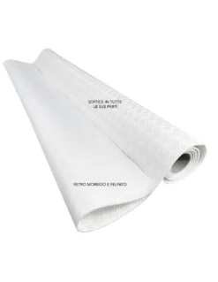 MOLLETTONE salvatavolo al Metro SOTTOTOVAGLIA h. 140 cm. PROTEGGI TAVOLO bianco Su MISURA Gommato antiscivolo con spugna RUBBY©