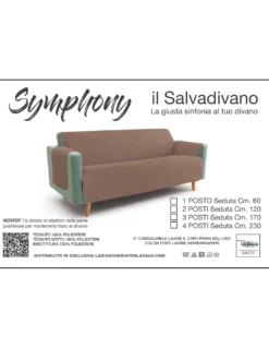 NUOVO COPRIDIVANO TR SALVADIVANO SYMPHONY TRAPUNTATO TORTORA
