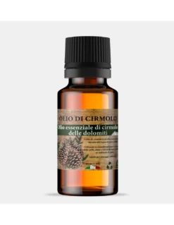 Olio Essenziale di Cirmolo Dolomiti – Pino Cembro Naturale per Aromaterapia, Diffusori e Cuscini in Cirmolo – Made in Italy