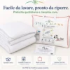 Piumino d’Oca 4 Stagioni Matrimoniale 250x200 Tex Tirol Stella Alpina, 2 Strati 300+100 GSM, 100% Piumino