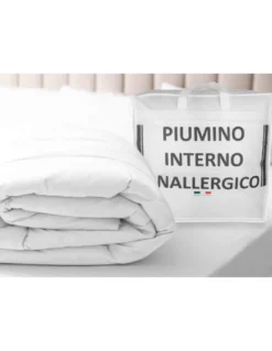 PIUMINO interno SINTETICO ANALLERGICO Bianco INVERNALE 300 gr./mq.